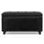 Cosmopolitan 34"W Upholstered Storage Ottoman with Tufted Design and Large Interior Storage-1887797786
