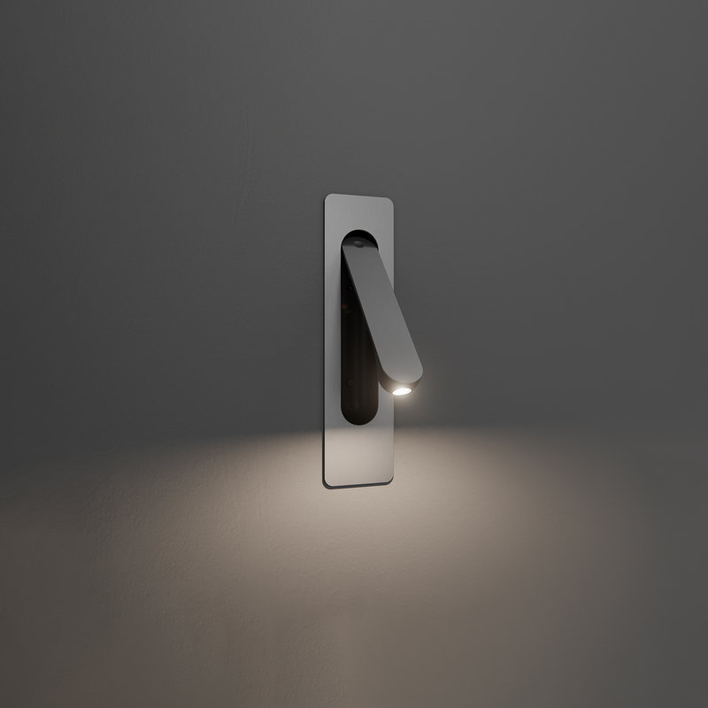 Lampe de lecture à DEL réglable Line Up, température de couleur 3000K, Nickel brossé