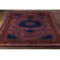 Haven Wool Oriental Area Rug in Burgundy/Navy