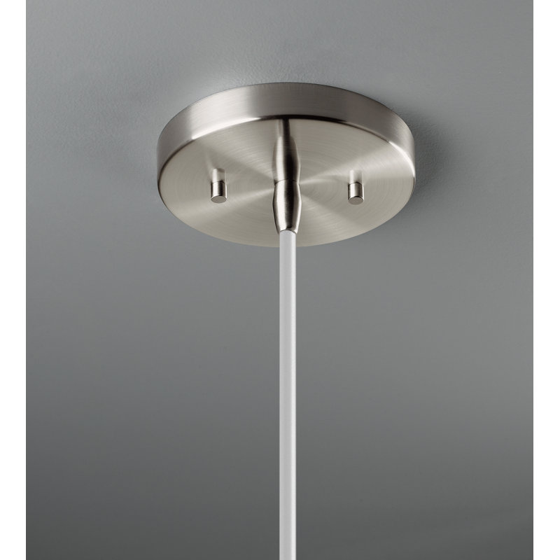 Luminaire suspendu à 1 lumière Leni, Cerise, Chrome poli