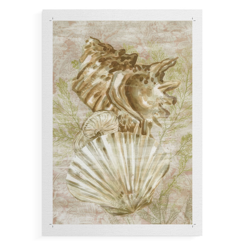 Collage de pêche antique II - impression sur toile seulement - non encadrée
