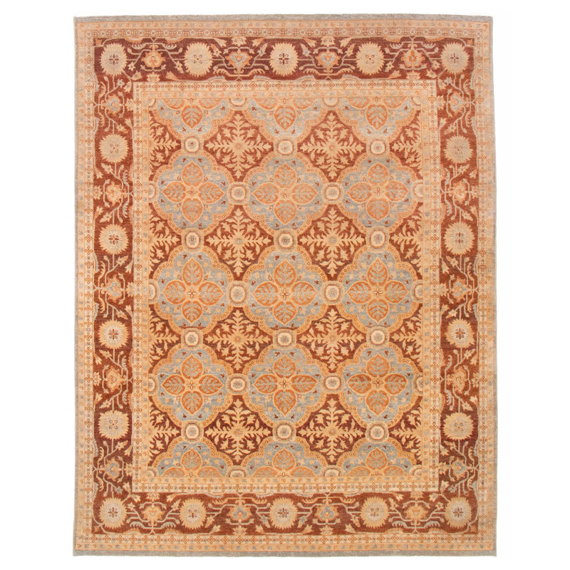 Haak One-of-a-Kind 7'9" X 9'10" New Age Wool Area Rug in Light Gray