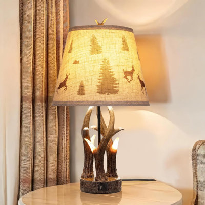 Simple Deer Horn Desk Lamp