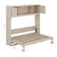 Lit escamotable double avec armoires de rangement