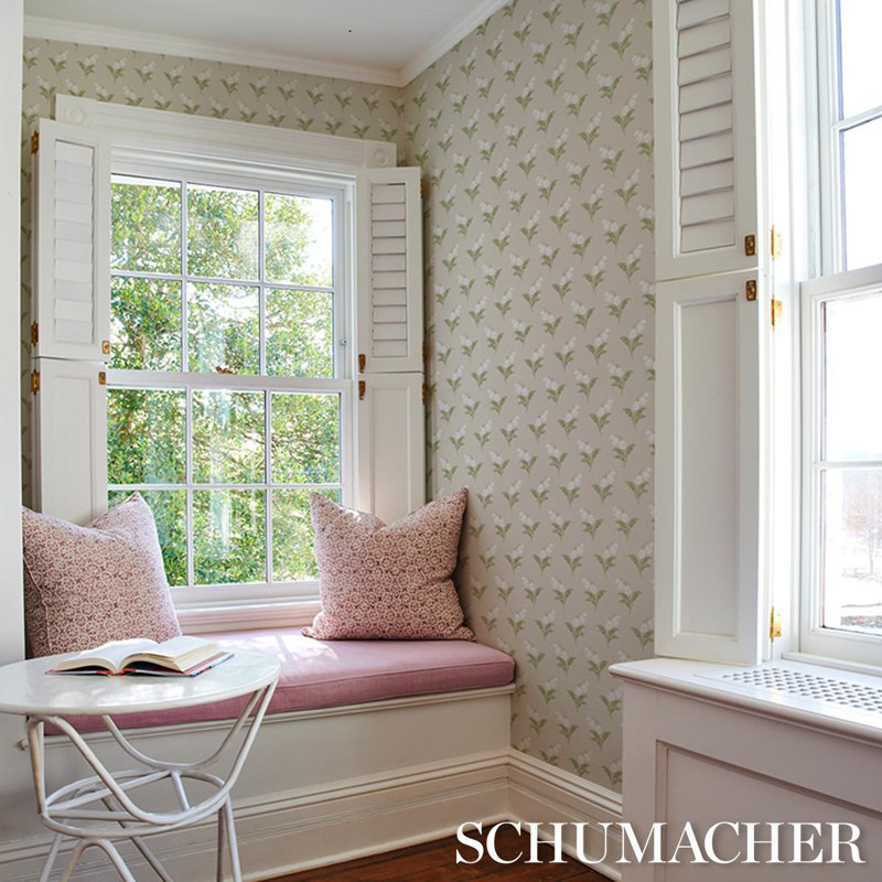 Lily Of The Valley Wallpaper, Green