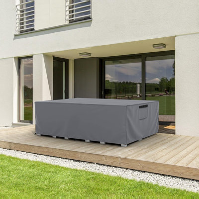 Housse pour meubles de patio résistante et imperméable, housse pour meubles d'extérieur toutes saisons, facile à utiliser et à entretenir