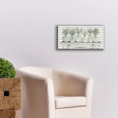 Epic Graffiti 'All In A Row'  by Cindy Jacobs Canvas Wall Art, 24" x 12"