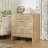 Rattan Nightstand 3 Drawers-534712272