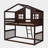 Twin Over Twin House-Shaped Bunk Bed-1670309614