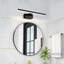 2 -light LED bathroom wall light - modern black 8W wall light IP44 waterproof 4000K neutral white for basement kitchen bathroom cabinet-2023380174