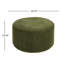 Velours côtelé velours côtelé, ton olive, style rond avec élégance moderne, P 30,27 po, idéal pour les décors minimalistes, idéal-1916898678-1916898679