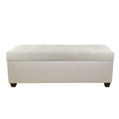 Banc de rangement en tissu