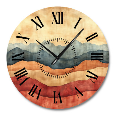 Horloge murale en métal