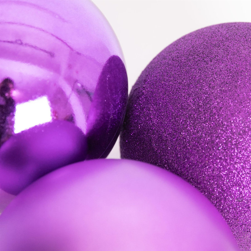 Polyvinyl Chloride (PVC) Bauble, Purple, 15cm H x 15cm W x 15cm D