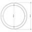 Bubble Round Accent Mirror with Durable Iron Frame for Entryway or Bathroom-169524283