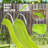 Qaba Outdoor Slide for Kids Ages 3-8, Freestanding Wave Slide, Climbing Step Ladder, Playground Equipment for Backyard, Garden, Gift for Boys and Girls, Green