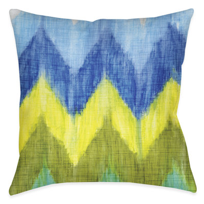 Brilliant Chevron Chevron Outdoor Throw Pillow