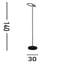 Daminik 140cm Matt LED Traditional Floor Lamp