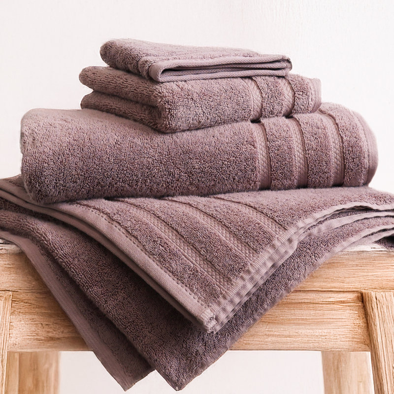 Ensemble de bain True Comfort, Mauve, Serviettes de bain - paquet de 4