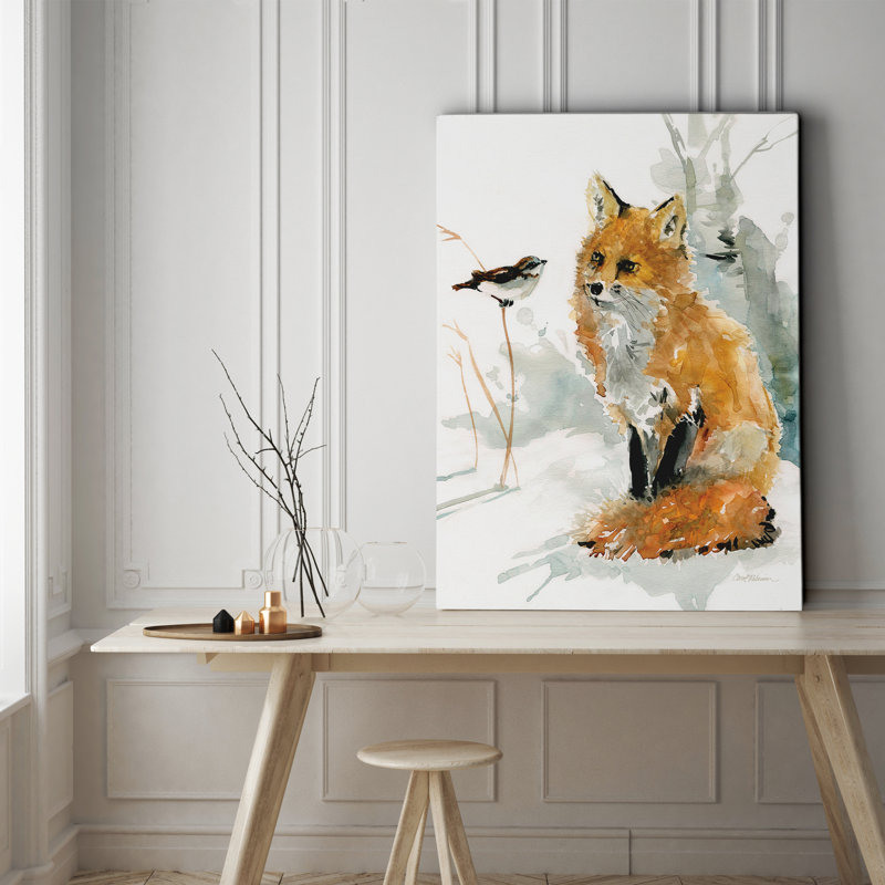 " Fox And Friend ", 30" H x 40" W x 1.5" D