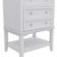 Base de meuble-lavabo sans lavabo 24 po avec tiroir et tablette ouverte pour le rangement