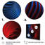 Portail Moire Matrix en rouge et bleu II - ensemble de reproduction d'art sur toile géométrique moderne-93347224