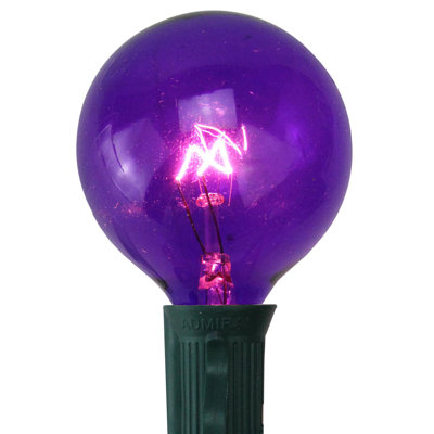 Ampoules de remplacement pour Noël incandescentes mauves G50