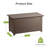 TECSPACE 35.4'' W 53 Gallons Water Resistant Metal Lockable Deck Box-88982550