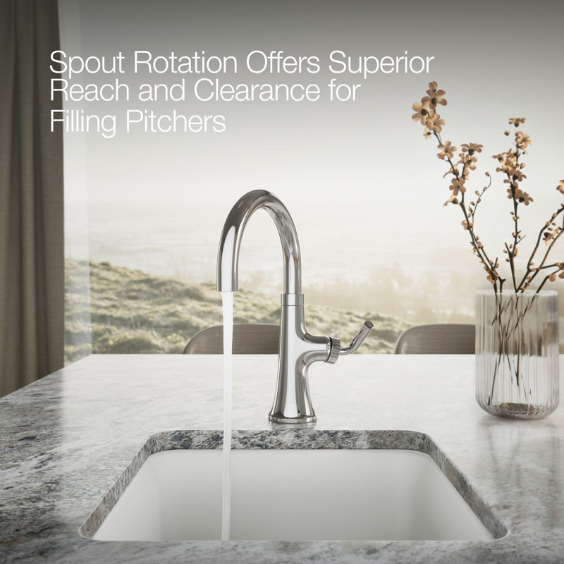 Tone Single-Handle Bar Sink Faucet, Polished Chrome