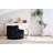 Soft Corduroy Fabric Bean Bag Chair Filled with Memory Sponge for Ultimate Comfort and Relaxation, Black-2072507425