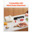 Le scellant sous vide met en sac 200 sacs de rangement de 8 x 12 pouces de qualité alimentaire sans BPA