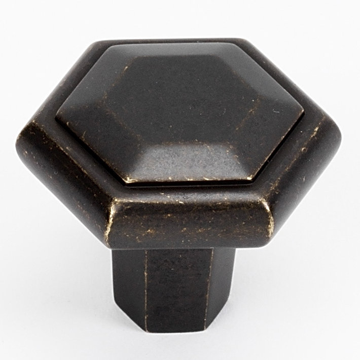Poignée géométrique Nicole, Barcelone, H 1,375 po x l 1,25 po x P 1,5 po