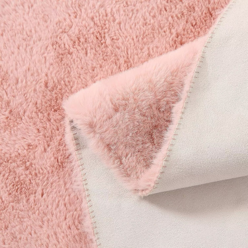 Tapis de chambre antidérapant pour salon, Rectangle 6 pi 8 po x 12 pi 6 po