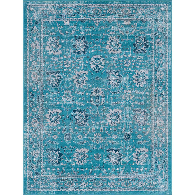 Floral Indoor Rug, Rectangle 9' x 12'