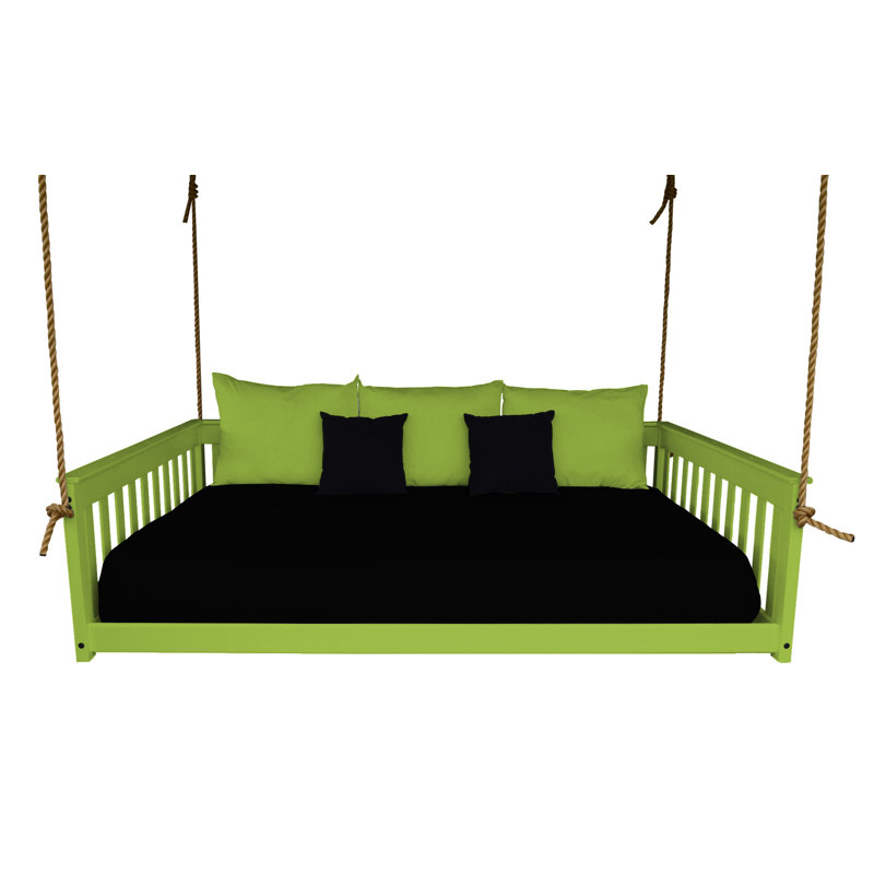 Lit de jour suspendu Carol Mission, Vert lime, Double