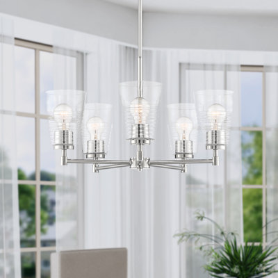 Lustre cylindrique Spoutnik à 5 lumières Knutson