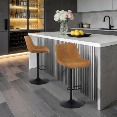 Jeninne Swivel Adjustable Height Bar Stool