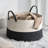 Cotton Round Laundry and Storage Basket - 21.7" x 21.7" x 13"-1333444028