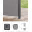 17 Stories 9.6cm W x 9.6cm D Polyester Cover Retractable Freestanding Awning