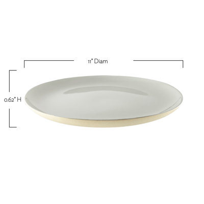 Assiette plate en toile bisque 11 "Canvas Home