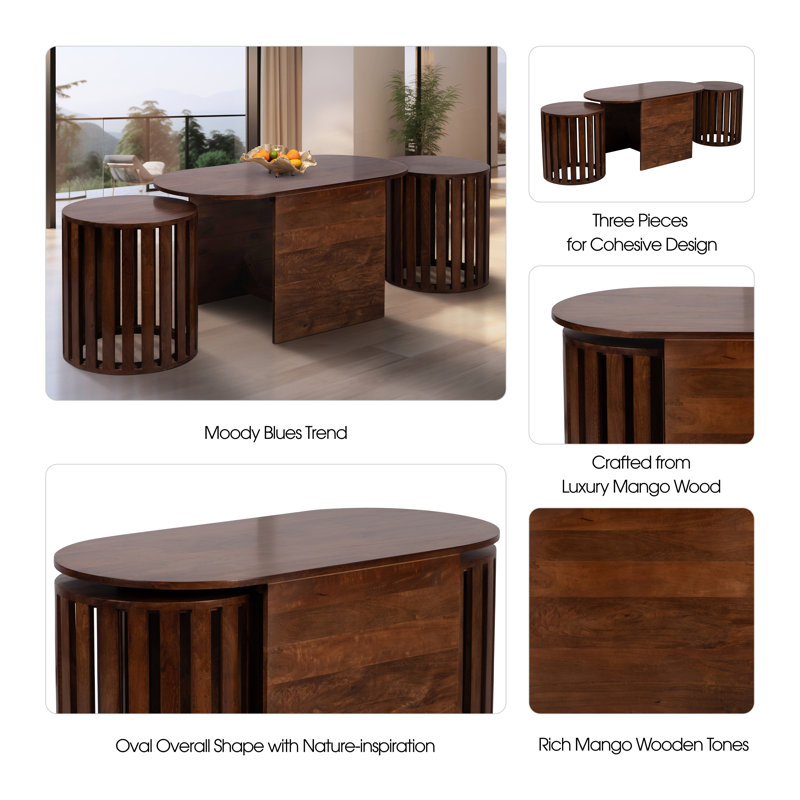 Billy Solid Wood Nesting Tables