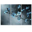«Blue Cherry Blossom», art floral sur toile minuit - ensemble d'art mural sur toile 3 pièces Mikel-1677130266-1677130268