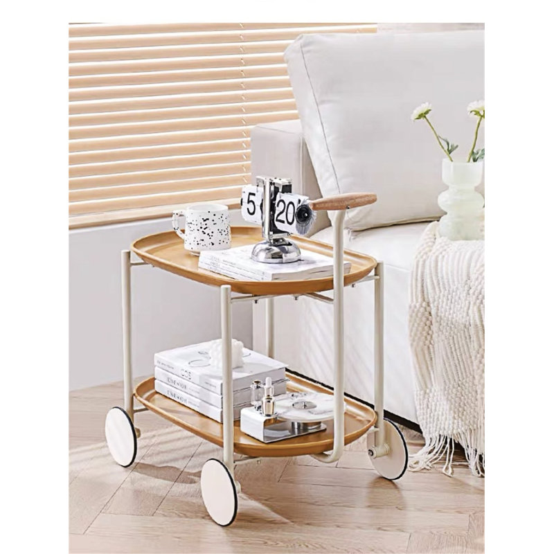 Table basse mobile à deux couches
