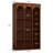 5-Tier  70.9" Tall Arched Bookcase, Freestanding Wooden Bookshelf with Open Storage Shelves-1427918103