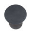 Table de bout Florrie en aluminium noir avec base piédestal