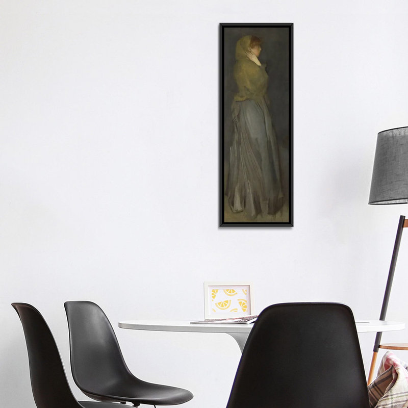 Print, 121.92 cm H x 40.64cm W x 4.445cm D, Black