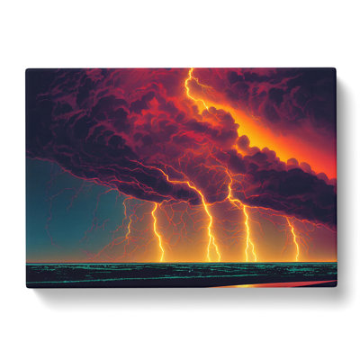 Passionate Thunderstorm - Wrapped Canvas