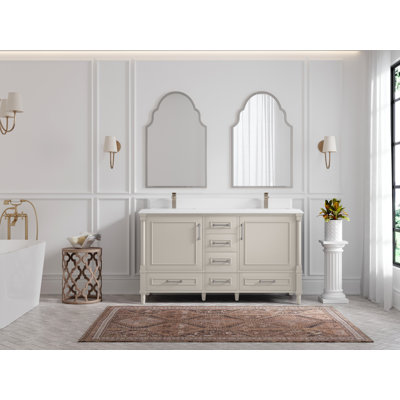 60 po X P 22 po D Meuble-lavabo double de salle de bain Hale