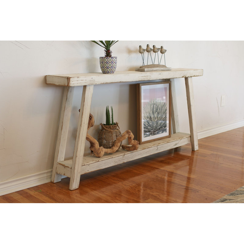 Console en bois massif 60 po Adina