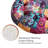 Meditation Floor Pillow, Boho Pillows Seating For Adults And Kids, Large Round Cushion For Yoga Living Room Tatami Sitting, Memory Foam Added, 22X22 Inch, Multi Patchwork